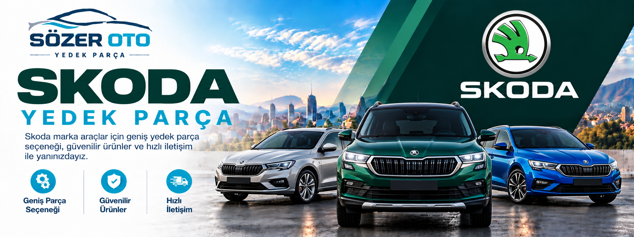 Skoda marka otomobil için muadil ve orjinal yedek parça